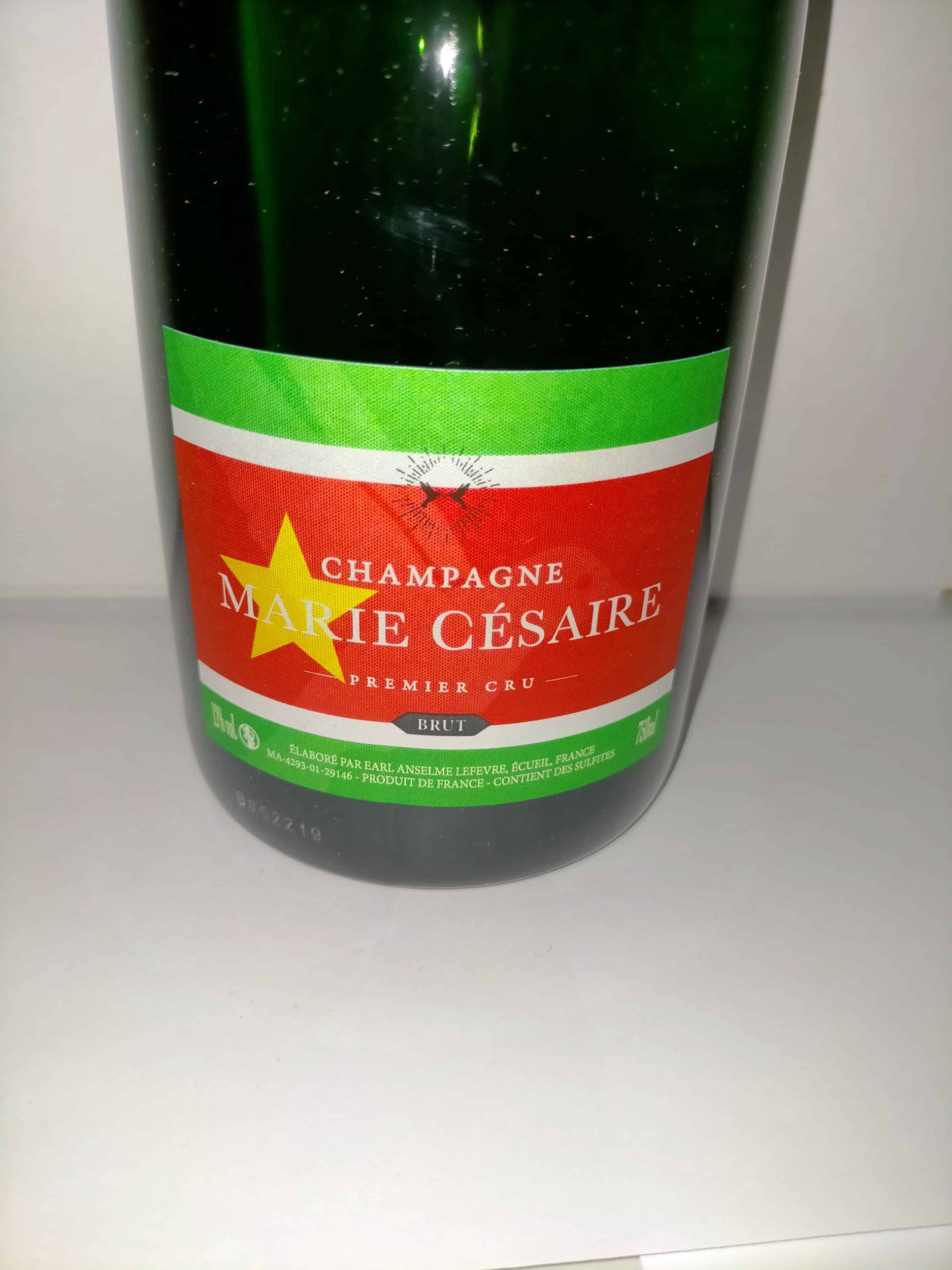 Champagne Marie Césaire Brut Premier Cru drapeau Gwada 971 75cl