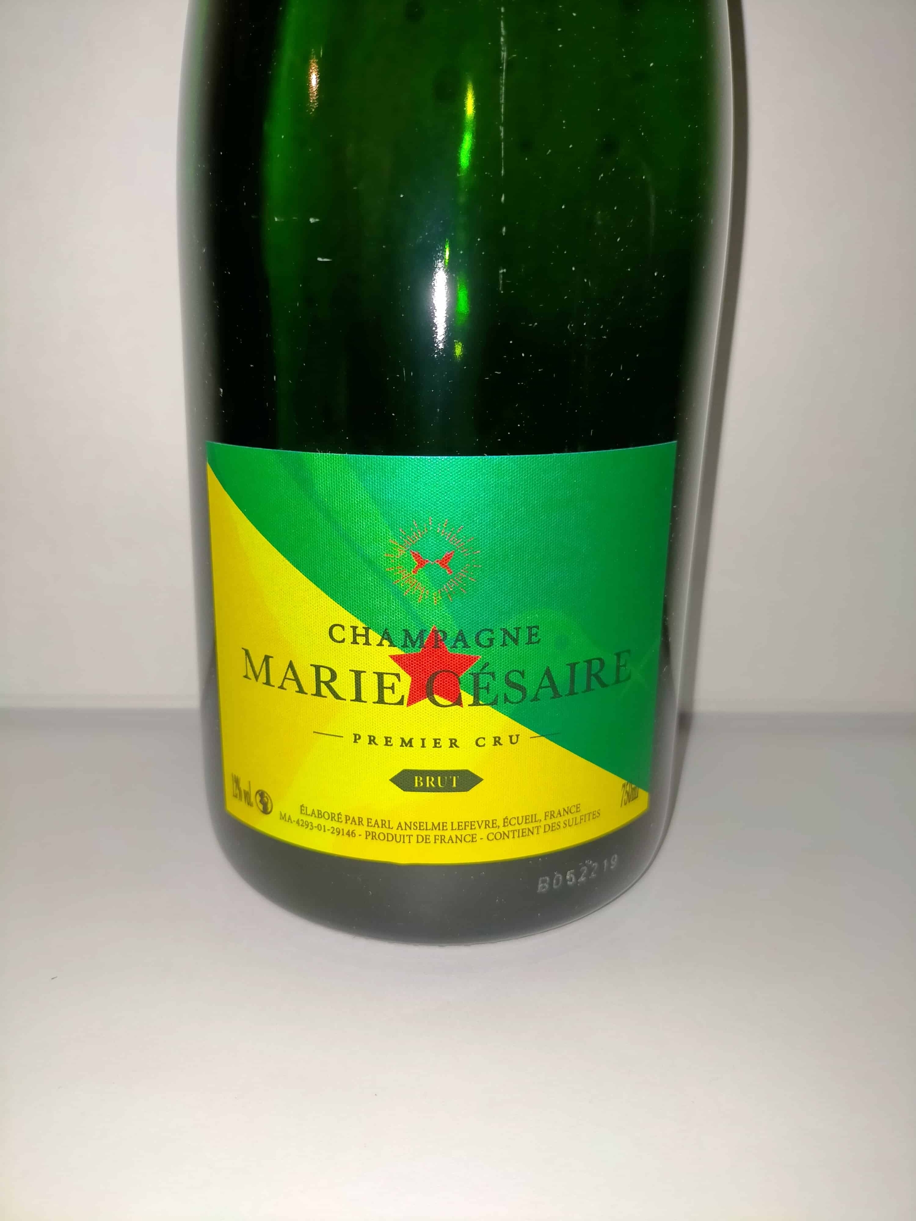 Champagne Marie Césaire Brut Premier Cru drapeau Guyane 973 75cl