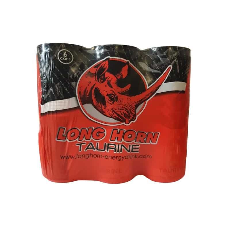 Long horn boisson énergisante avec taurine Canette 6x25cl