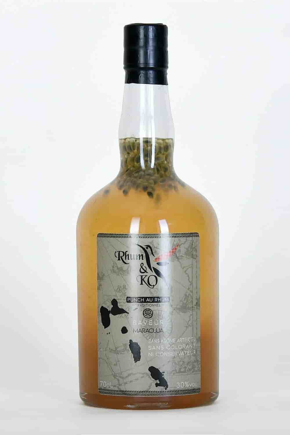 Punch rhum blanc fruit de la passion Rhum&amp; Ko 70cl 30°