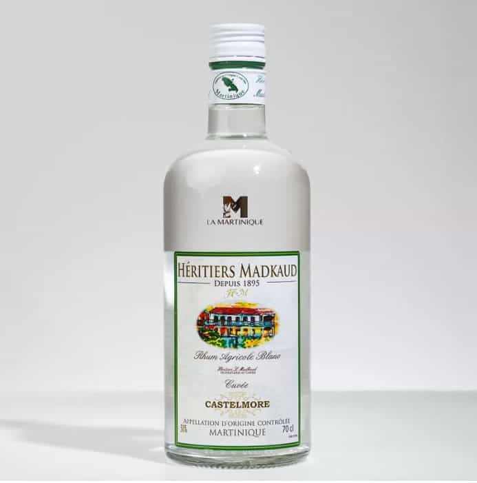 Rhum héritiers Madkaud blanc Cuvée Castelmore 70cl 50°