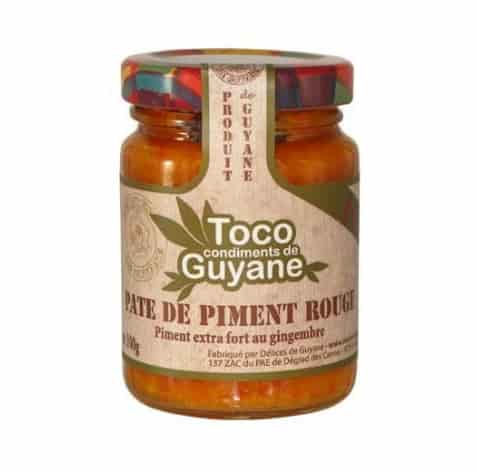 Pâte de piment rouge Délices de Guyane toco