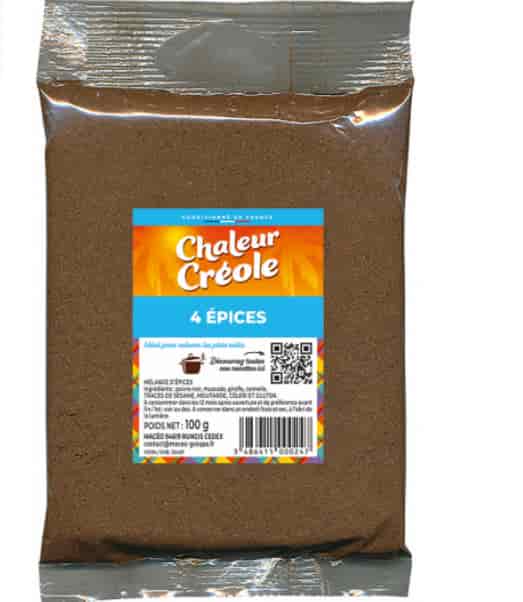 Mélange 4 épices Chaleur Créole 100g