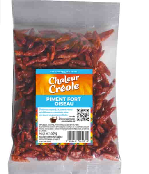 Piment oiseau Chaleur Créole 50g