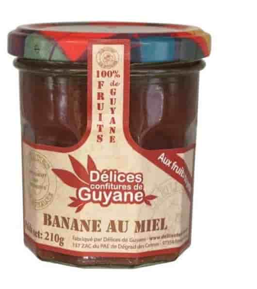 Confiture Délices de Guyane banane au miel 210g