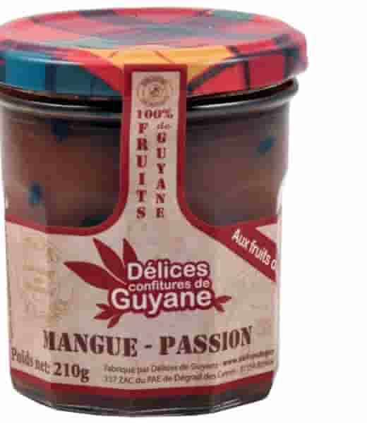 Confiture Délices de Guyane Mangue Passion 210g