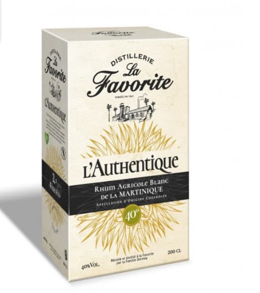 Rhum la favorite LAuthentique blanc 40° Bib 2L La Favorite