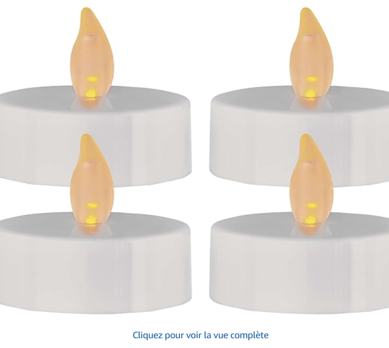 bougie lumineuse à led