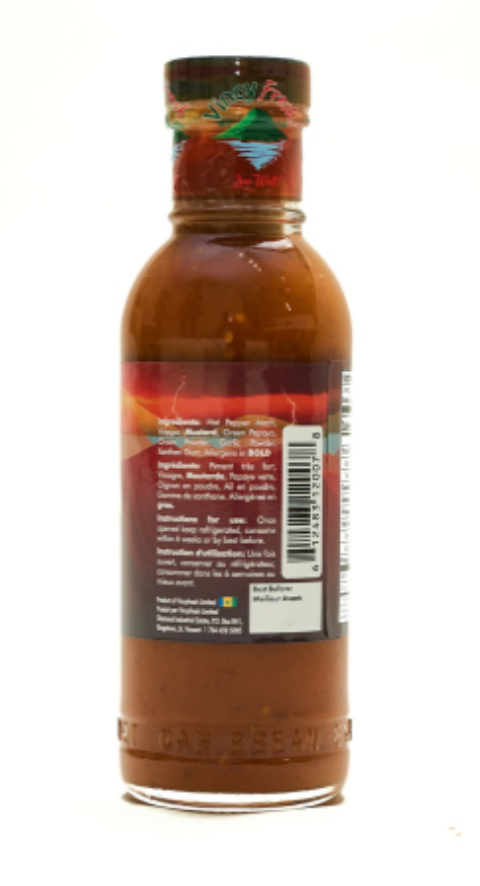 sauce hot pepper vincy fresh caraibes