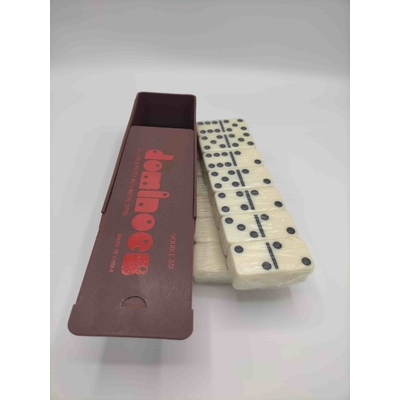 Jeux de domino double six noir et blanc
