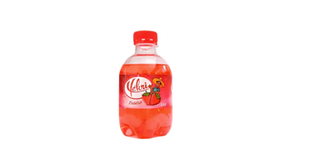 Soda Yékri Fraise 25cl - Boissons Antillaises/Soda antillais