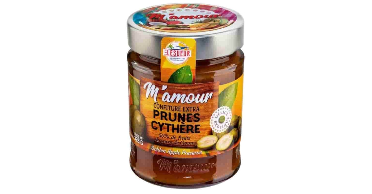 Confiture de Prune de cythère M'amour 325g - Epicerie Sucrée antillais ...