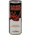 Long horn boisson énergisante avec taurine 25cl