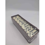 Jeux de domino double six noir et blanc sans couvercle droite