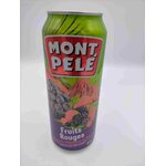 Mont Pelé Jus de fruits rouges aux extraits dHibiscus et Guarana canette 50cl
