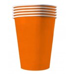 20 Gobelets cartons américain orange 530ml