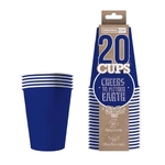 20 Gobelets cartons américain bleus 53 cl