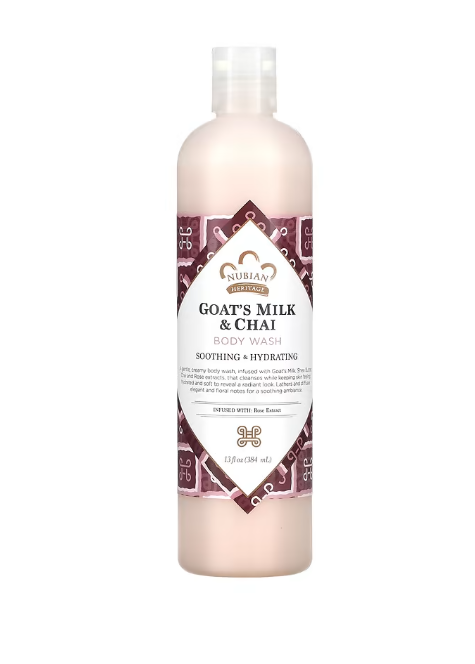 Nubian Heritage Gel douche Lait de chèvre et Chai