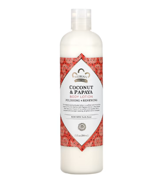 Nubian Heritage Lait corporel noix de coco et papaye