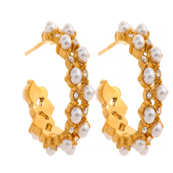 Boucles d'oreilles avec perles 3