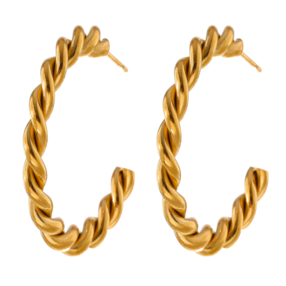 Créoles torsadées