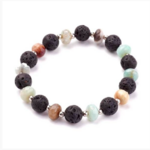 bracelet pierre Amazonite lave  (1)