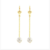 Boucles d'oreilles tombante perle (1)