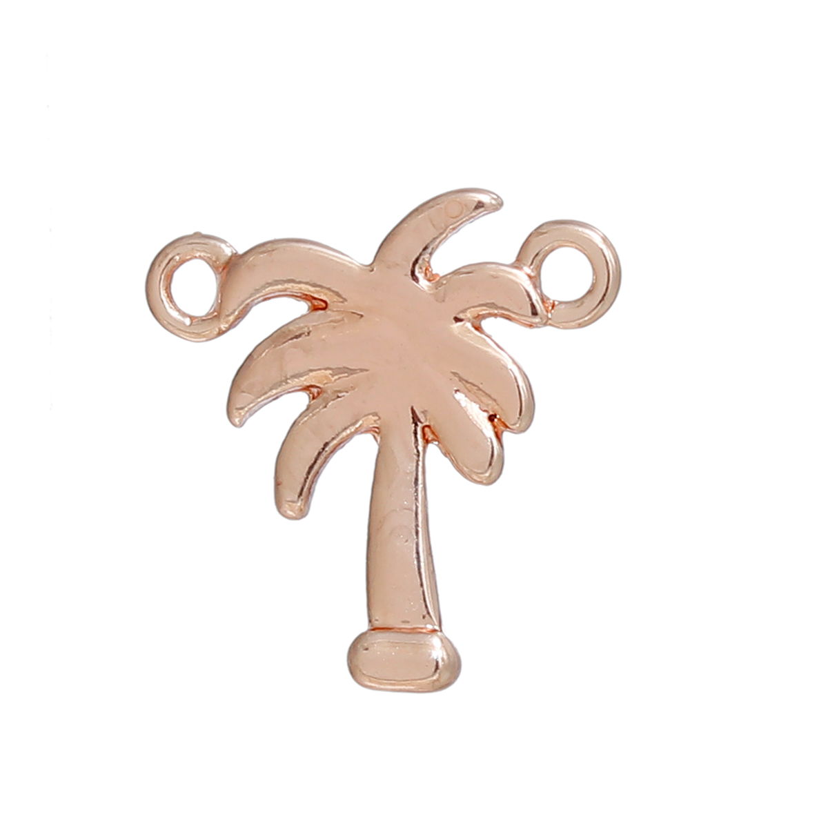 Un connecteur palmier des îles cocotier en métal couleur or rose