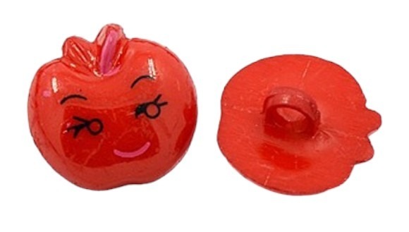 pomme sourire rouge