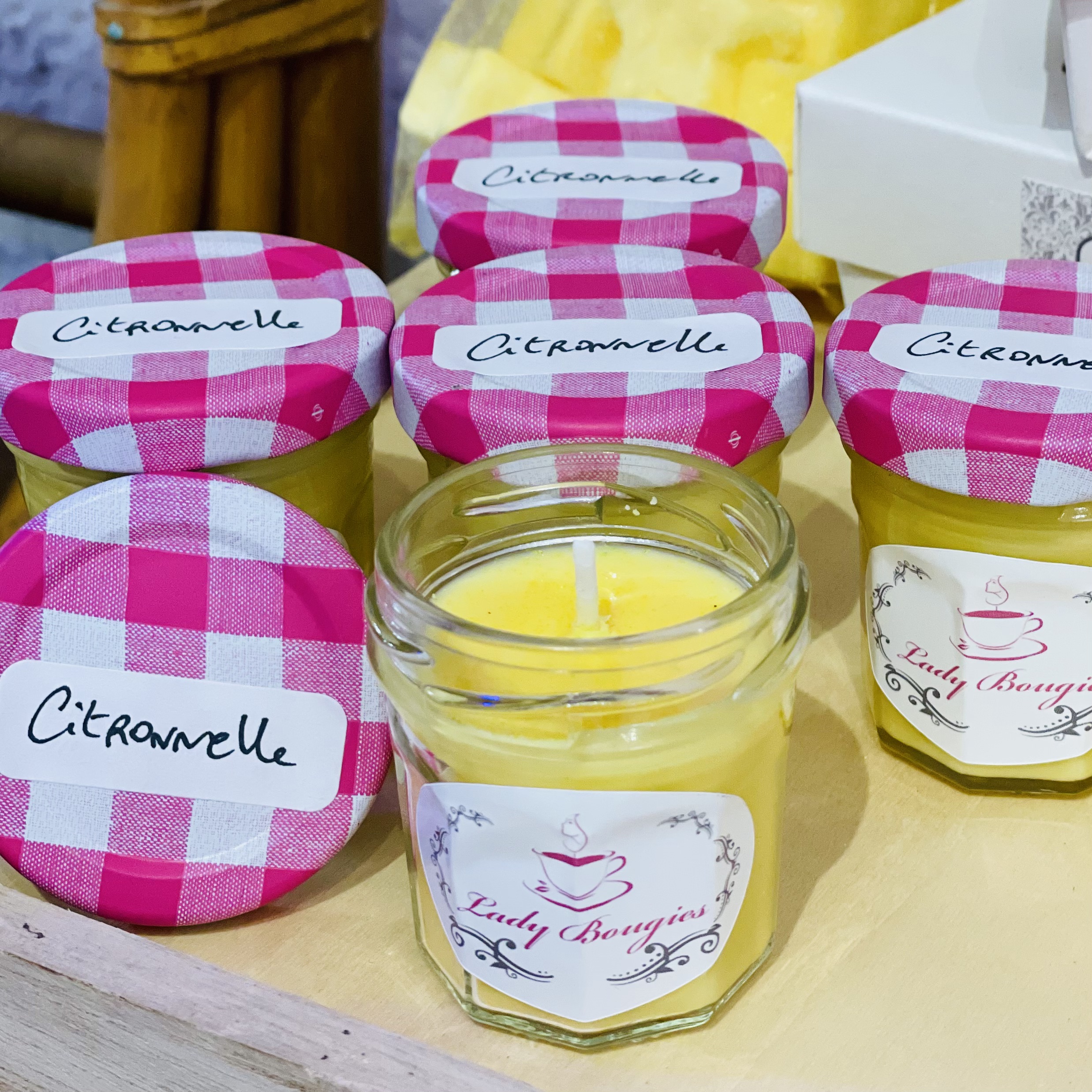 MINI POT DE CONFITURE CITRONNELLE