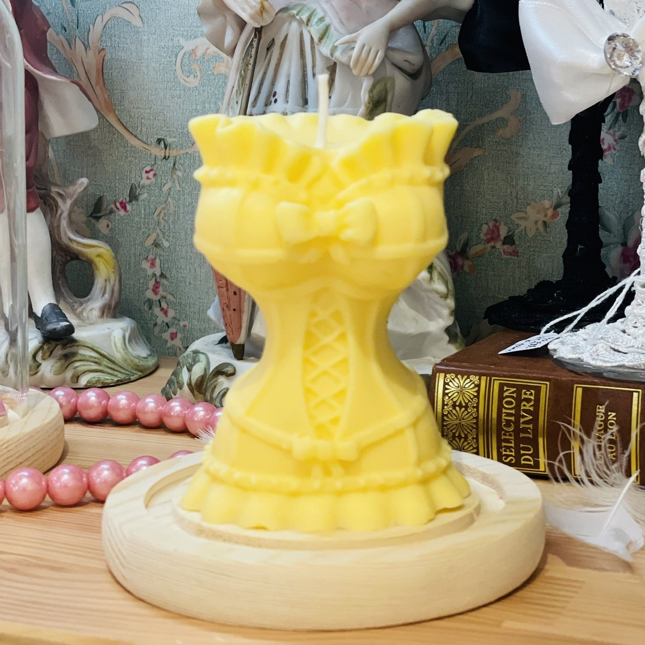 BOUGIE CORSET - PARFUM CITRON MERINGUÉ