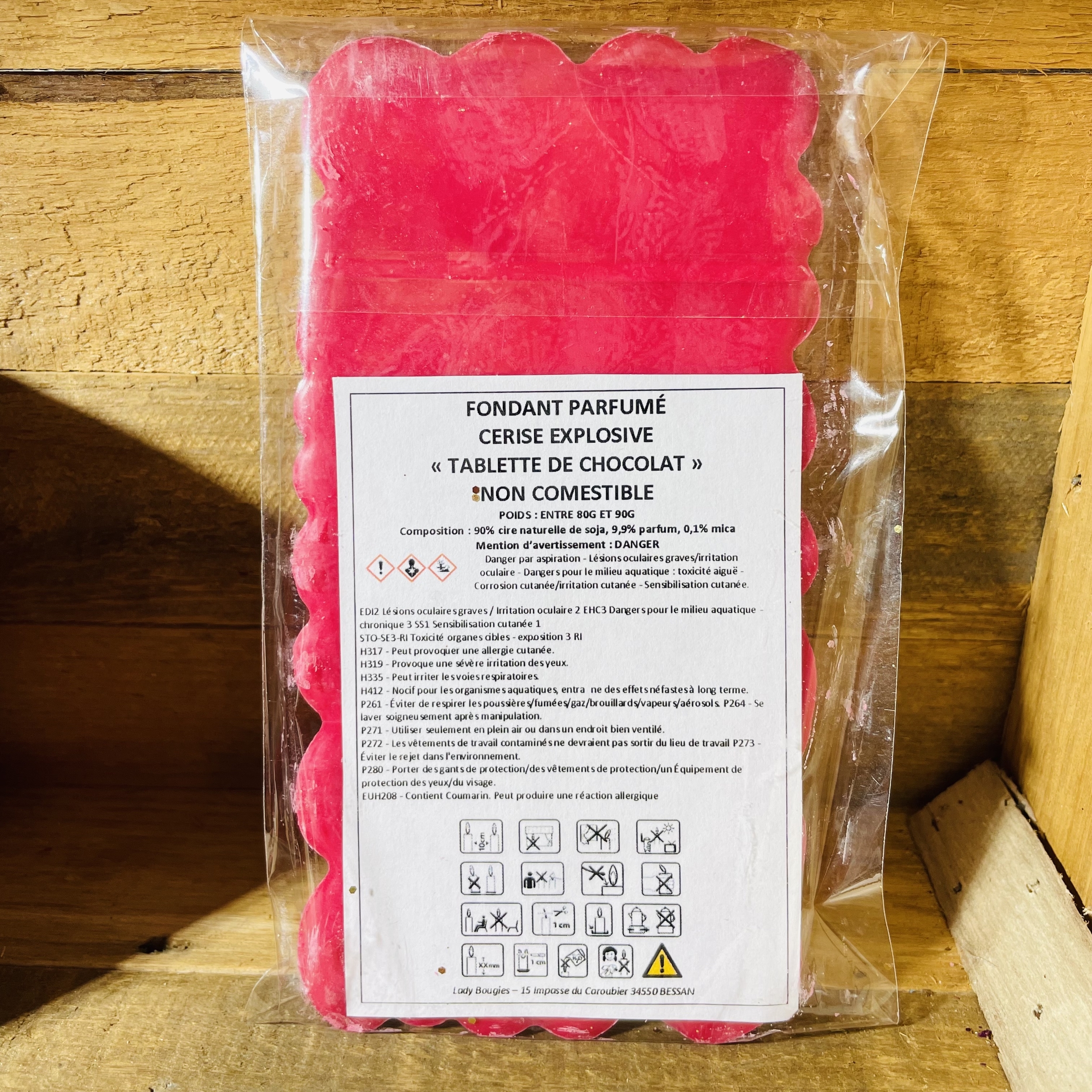 TABLETTE COEUR CERISE EXPLOSIVE VERSO