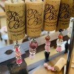 Porte clés perles rose portant