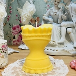 BOUGIE CORSET JAUNE DOS