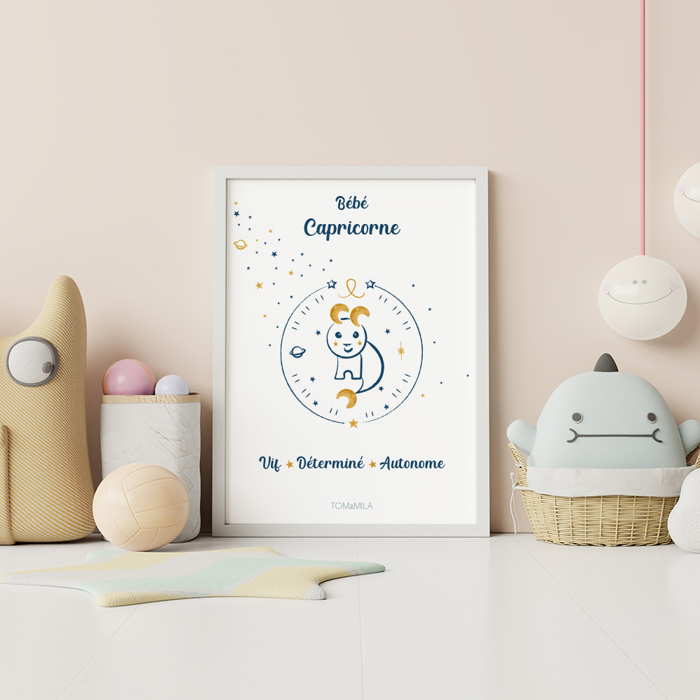 affiche bebe Capricorne