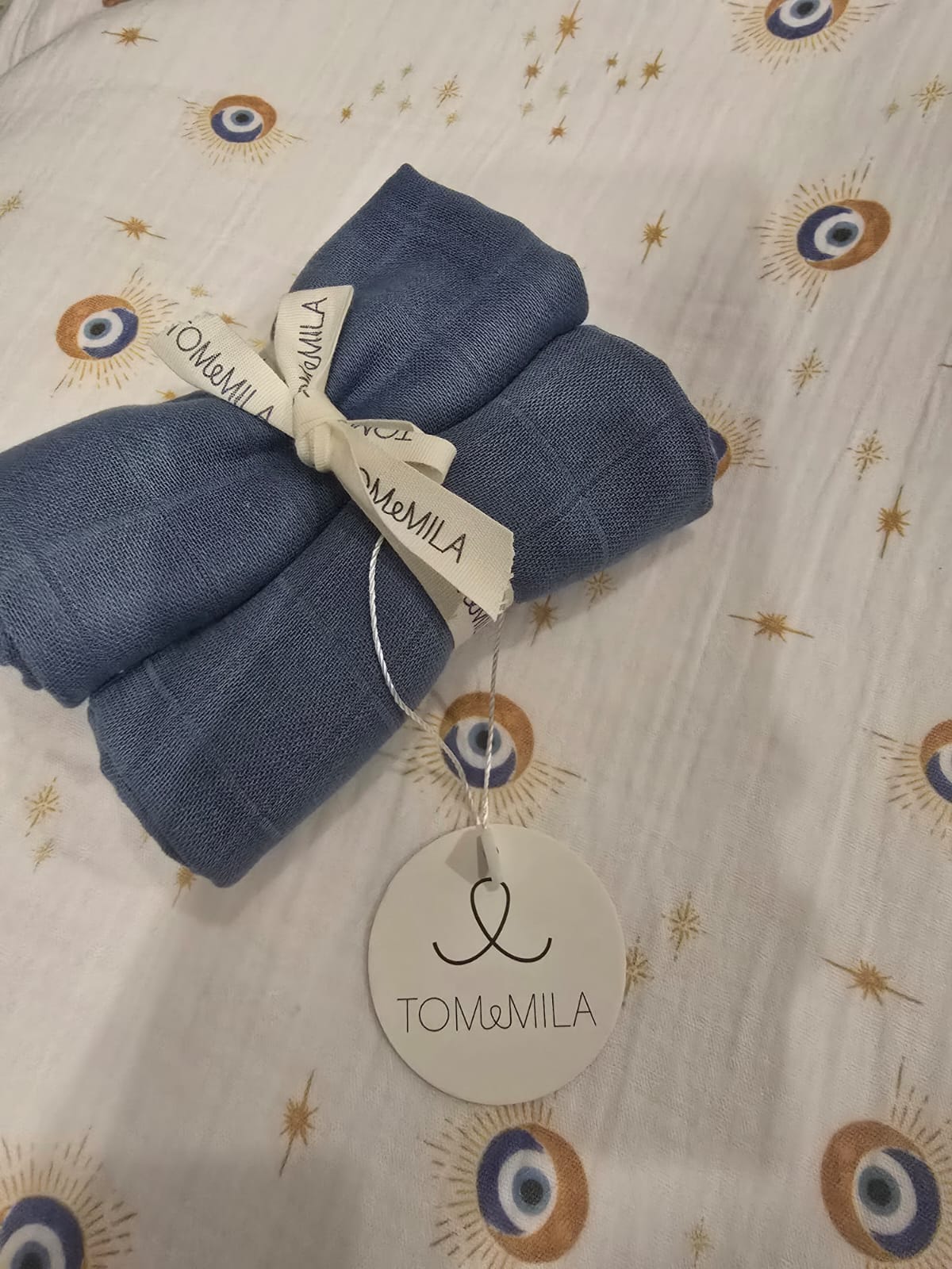 lot 2 lange bleu 65X65