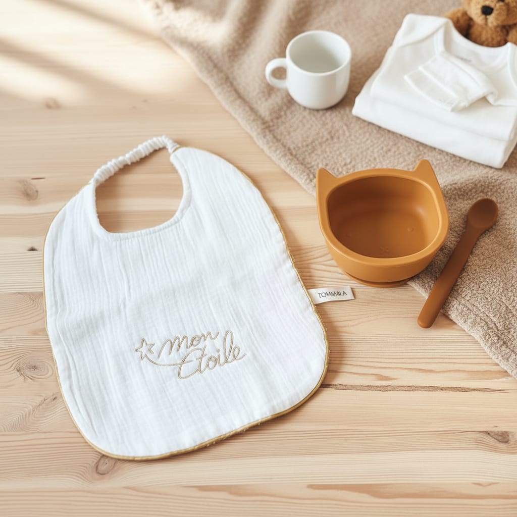 cadeua de naissance bavoir maxi taille