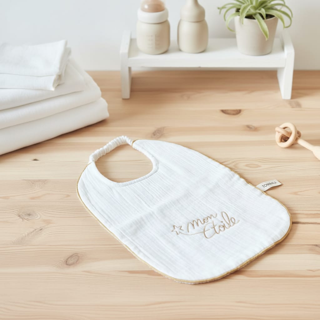 bavoir mon étoile bavoir cadeau de naissance personnalisé et original et unique