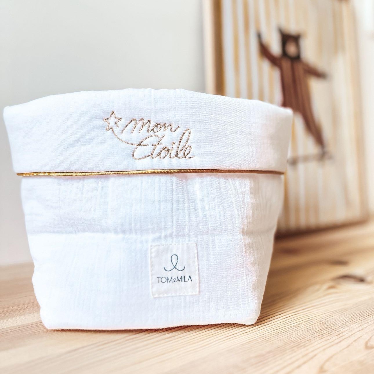 panier bébé chambre salle de bain idée cadeau de naissance idée de cadeau babayshower cadeau de bébé original et personnalisé
