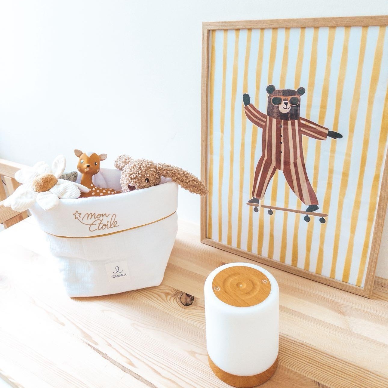 paniere chambre bébé mixte cadeau de naissance original et personalisé