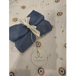 lot 2 lange bleu 65X65
