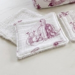 lingette toile de jouy rose