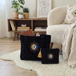 ensemble noir velour nazar sac et trousse