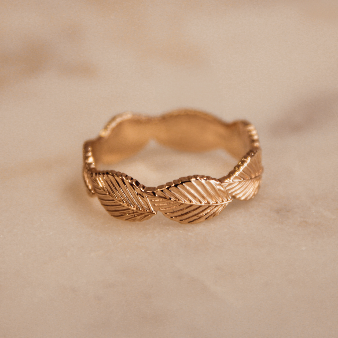 Bague feuilles de laurier