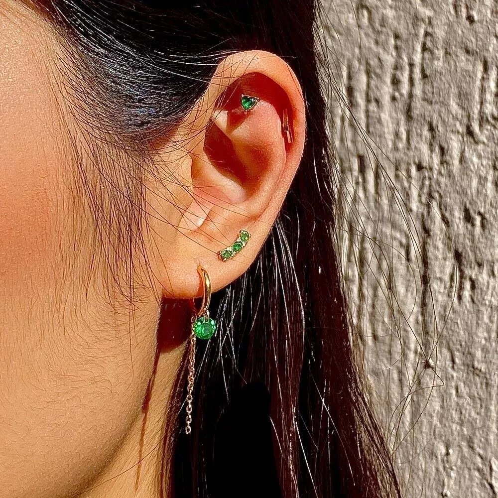 piercing coeur vert 2