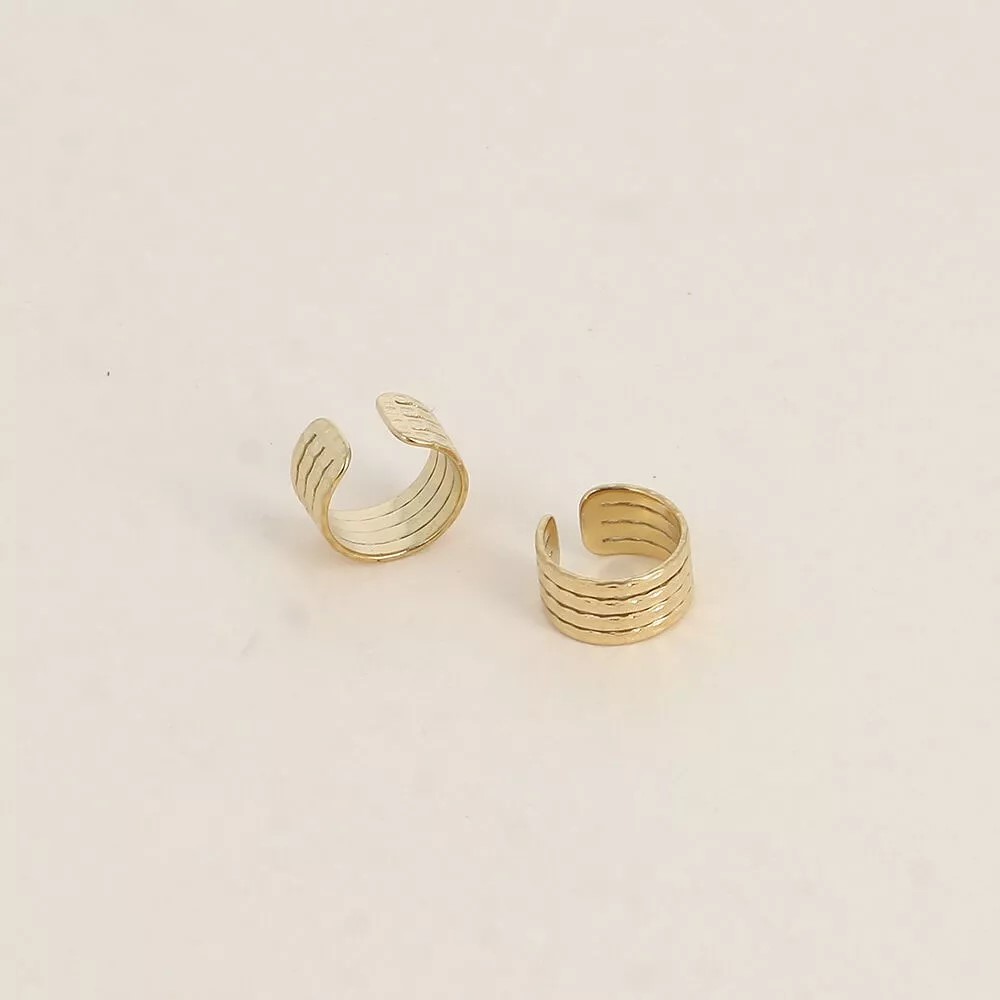 Earcuffs Eloisa - bijou doreille martelé