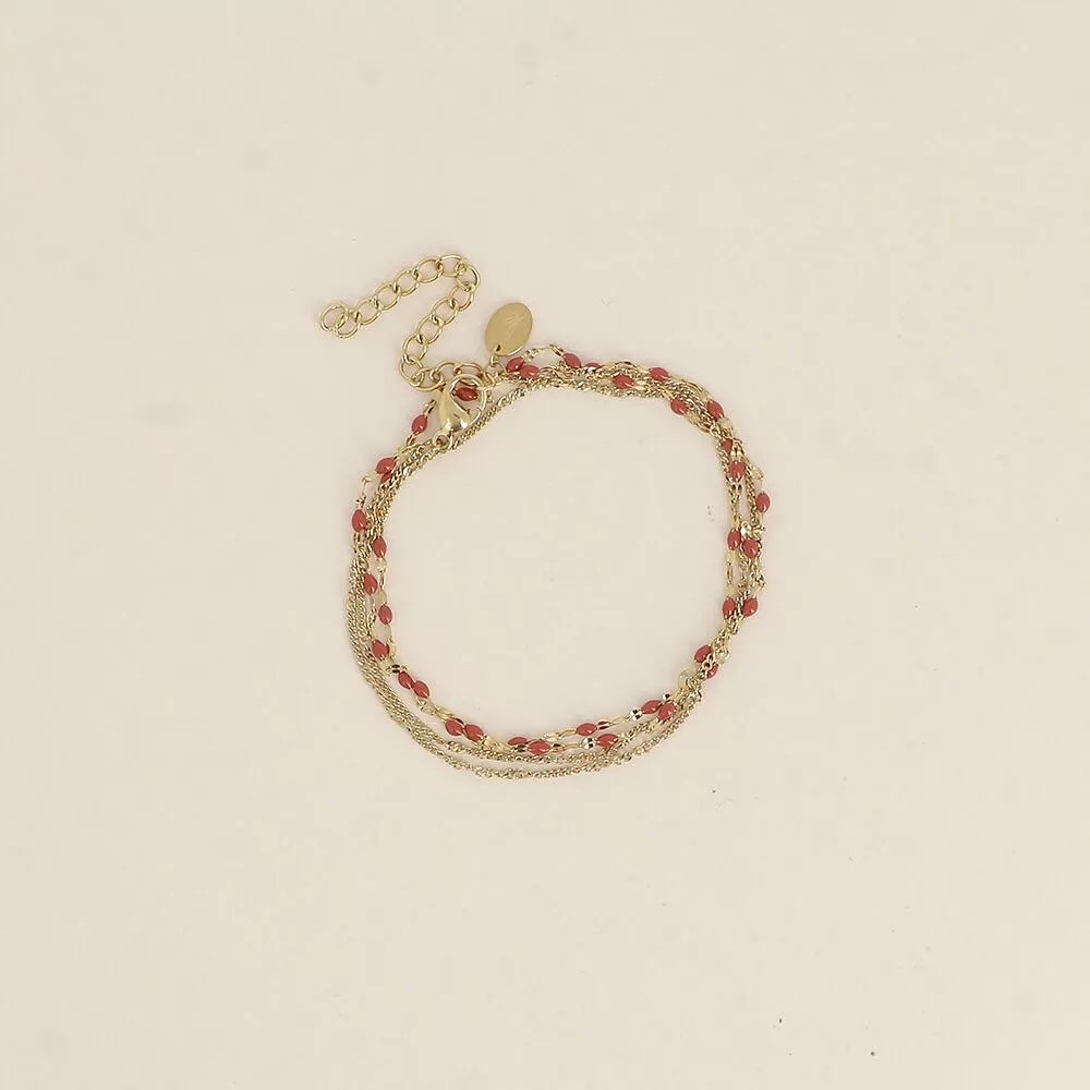 2 tours bracelet sable dor