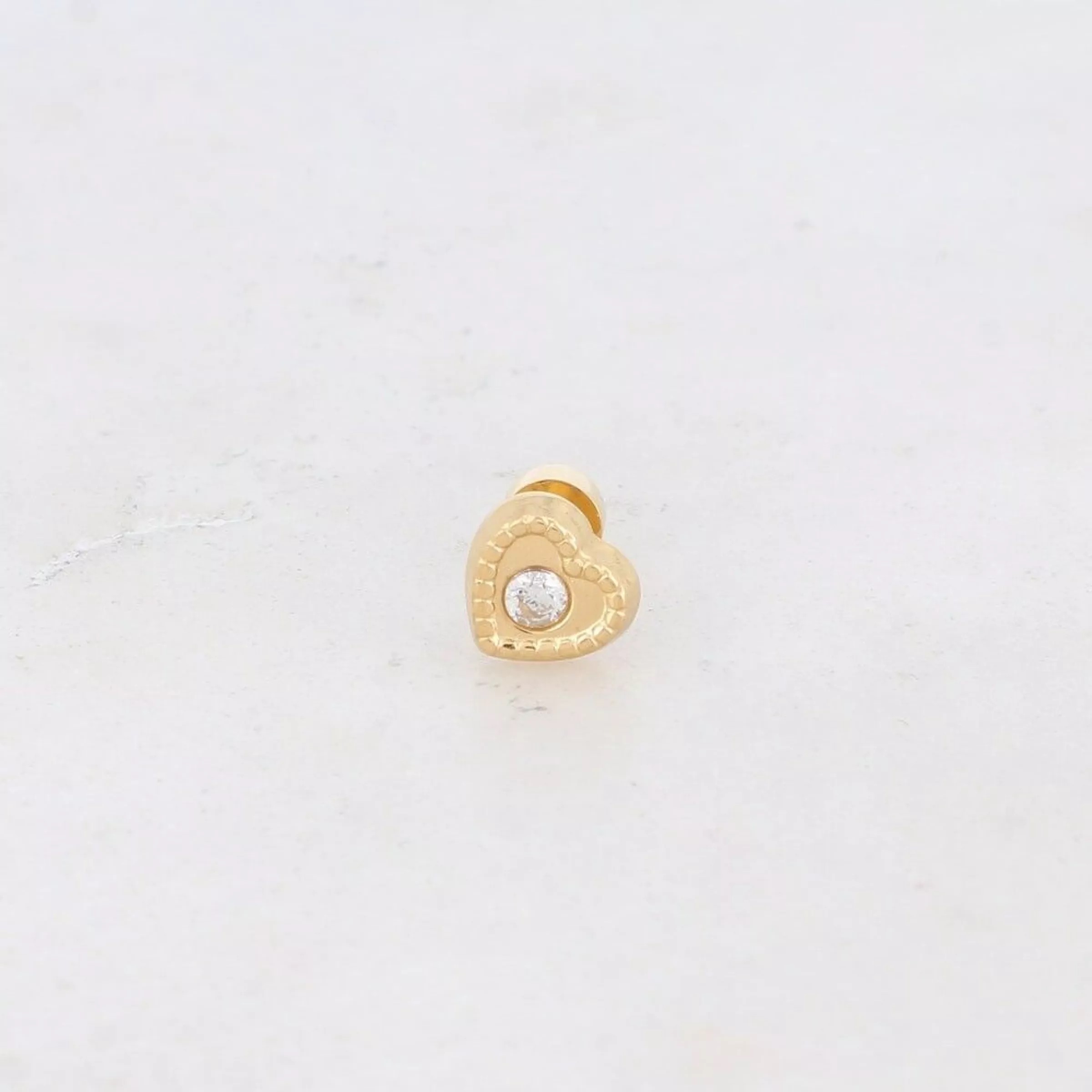 Piercing - coeur et oxyde de zirconium