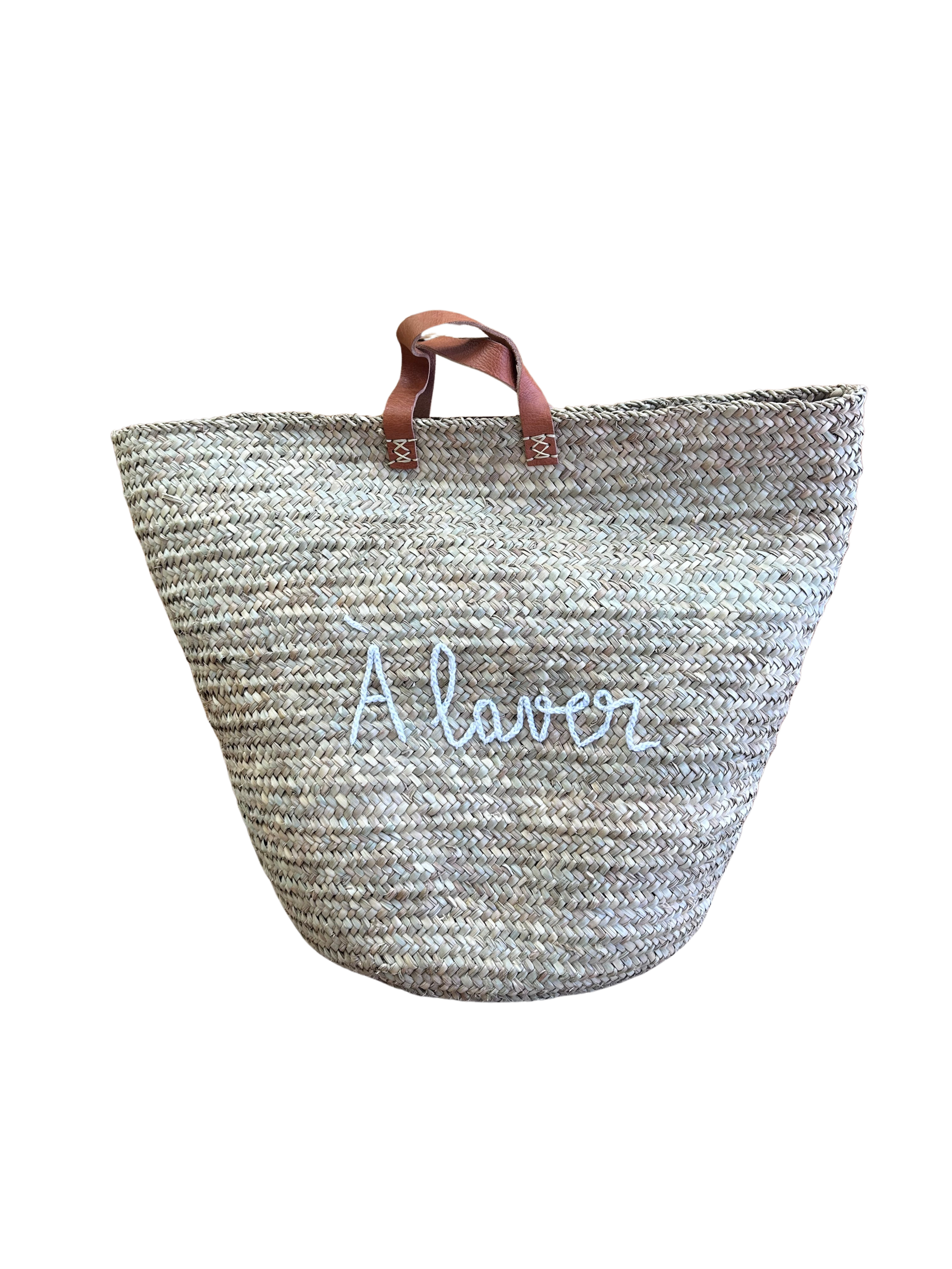 Panière a laver blanc fond blanc
