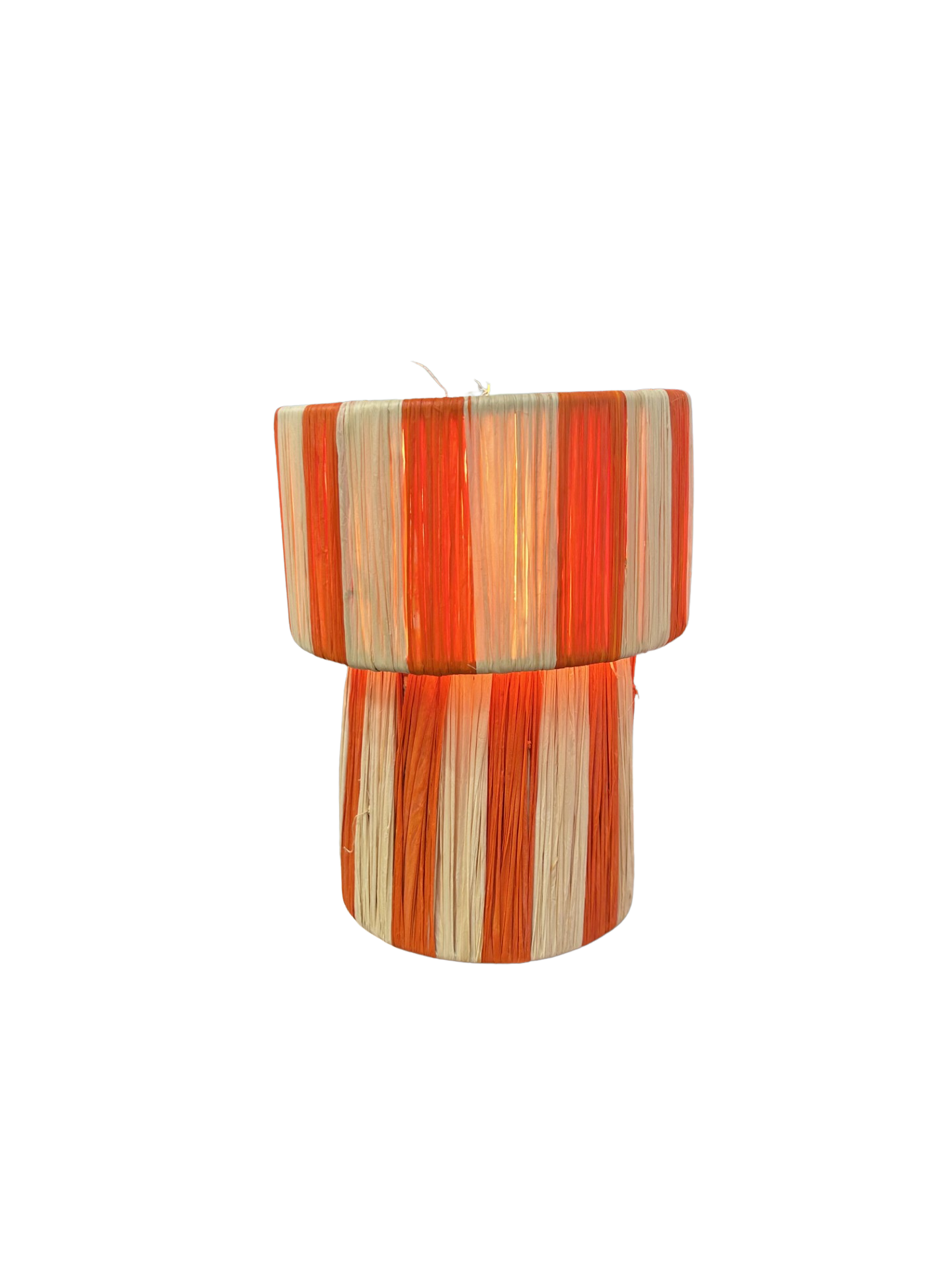 lampe orange fond blanc